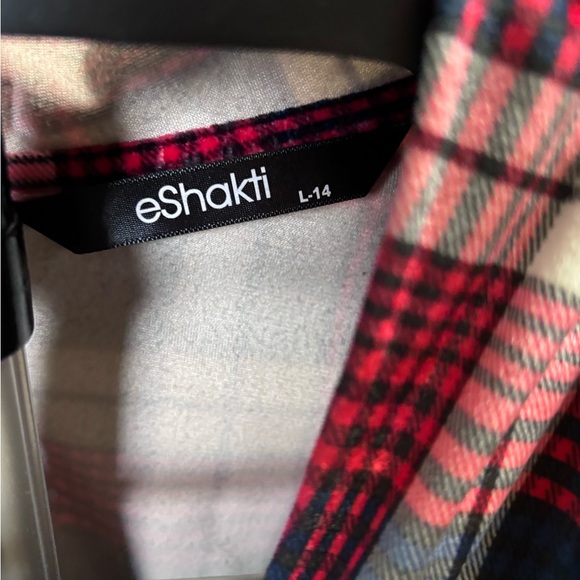 E shakti dress, red, white and blue, feel’s velvety fabric, great condition - Picture 5 of 6